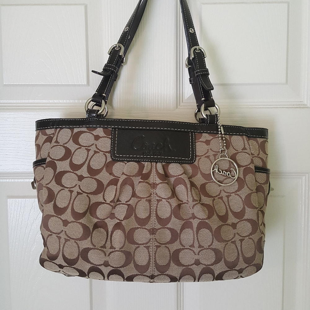 Authentic Coach Brown Signature Tote